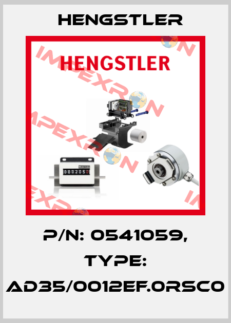 p/n: 0541059, Type: AD35/0012EF.0RSC0 Hengstler