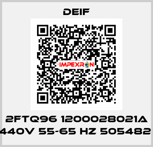 2FTQ96 1200028021A 440V 55-65 HZ 505482  Deif