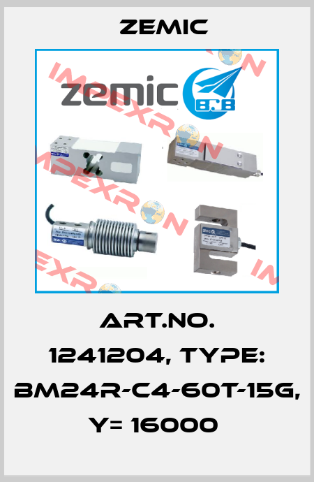 Art.No. 1241204, Type: BM24R-C4-60t-15G, Y= 16000  ZEMIC
