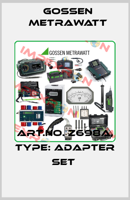 Art.No. Z698A, Type: Adapter Set  Gossen Metrawatt