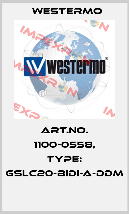 Art.No. 1100-0558, Type: GSLC20-BiDI-A-DDM  Westermo