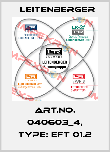 Art.No. 040603_4, Type: EFT 01.2 Leitenberger