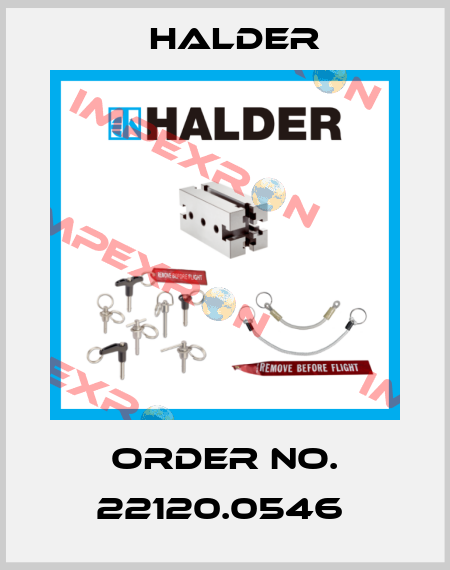 Order No. 22120.0546  Halder