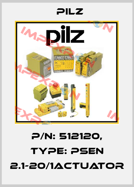 p/n: 512120, Type: PSEN 2.1-20/1actuator Pilz