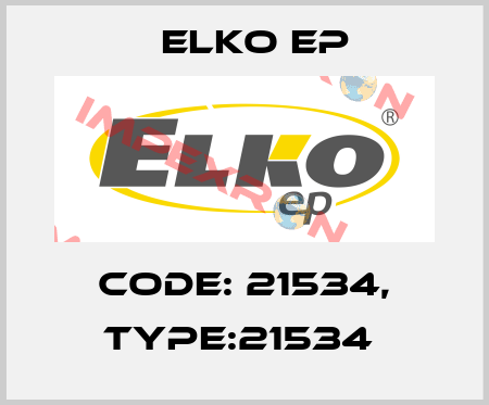 Code: 21534, Type:21534  Elko EP