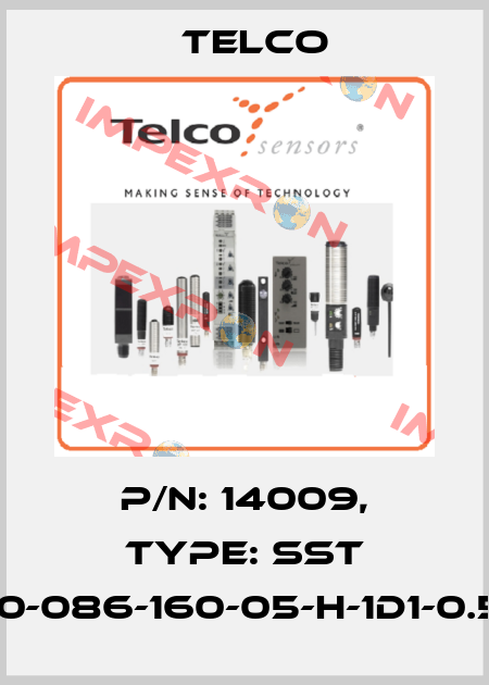 p/n: 14009, Type: SST 01-10-086-160-05-H-1D1-0.5-J5 Telco