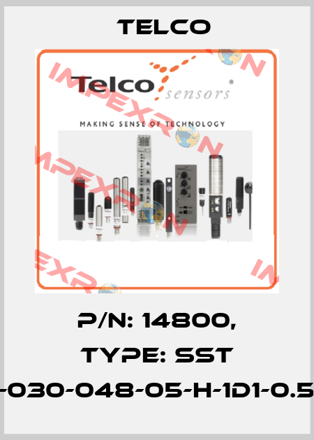 p/n: 14800, Type: SST 02-030-048-05-H-1D1-0.5-J5 Telco