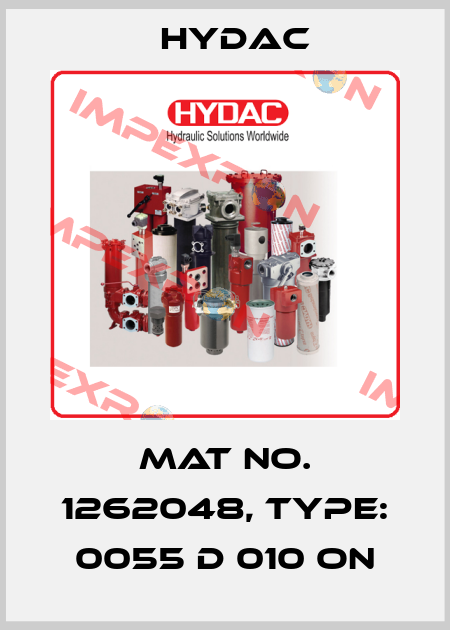 Mat No. 1262048, Type: 0055 D 010 ON Hydac