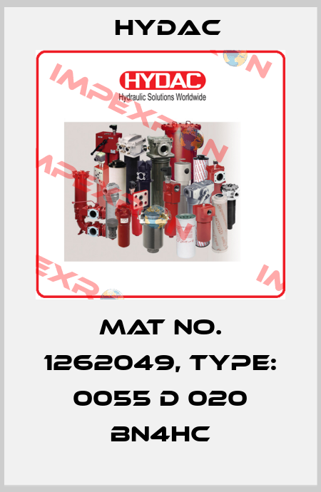 Mat No. 1262049, Type: 0055 D 020 BN4HC Hydac