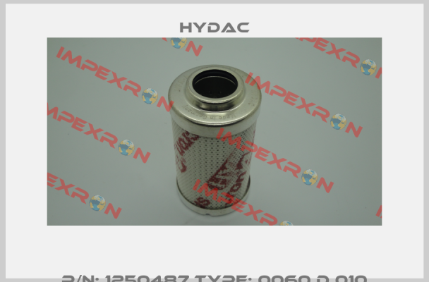 P/N: 1250487 Type: 0060 D 010 BN4HC Hydac