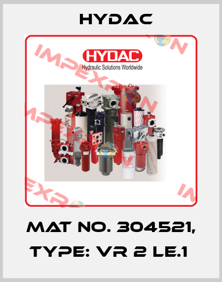 Mat No. 304521, Type: VR 2 LE.1  Hydac