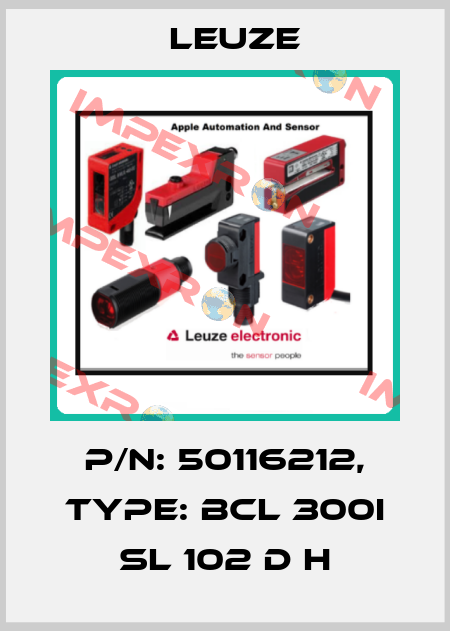 p/n: 50116212, Type: BCL 300i SL 102 D H Leuze