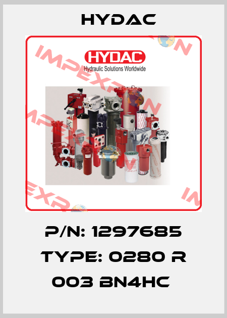 P/N: 1297685 Type: 0280 R 003 BN4HC  Hydac