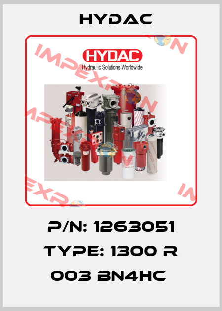 P/N: 1263051 Type: 1300 R 003 BN4HC  Hydac