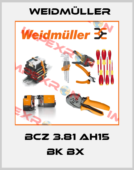 BCZ 3.81 AH15 BK BX  Weidmüller