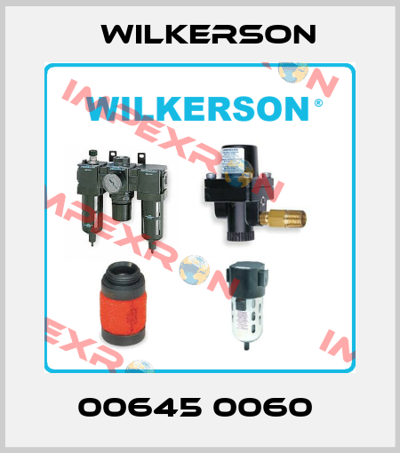 00645 0060  Wilkerson