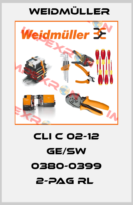 CLI C 02-12 GE/SW 0380-0399 2-PAG RL  Weidmüller