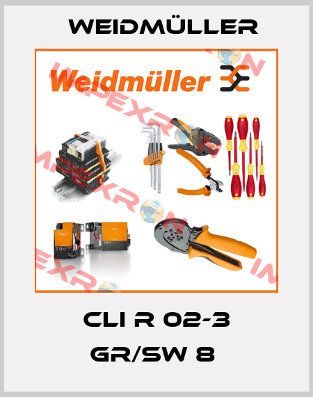 CLI R 02-3 GR/SW 8  Weidmüller