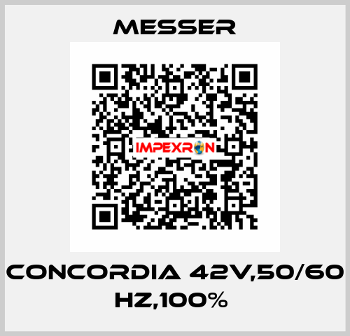 CONCORDIA 42V,50/60 HZ,100%  Messer