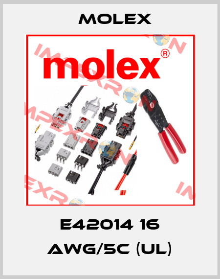 E42014 16 AWG/5C (UL) Molex