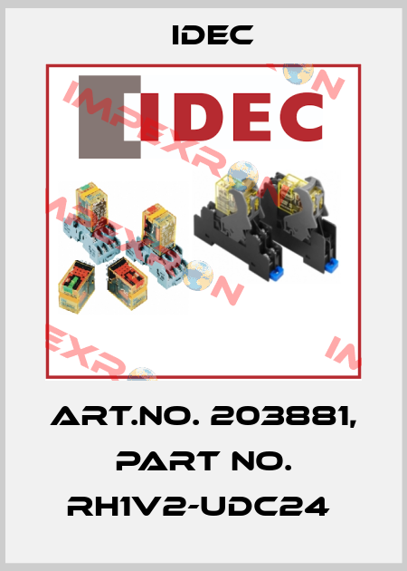 Art.No. 203881, Part No. RH1V2-UDC24  Idec