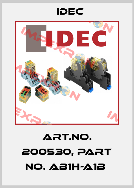 Art.No. 200530, Part No. AB1H-A1B  Idec