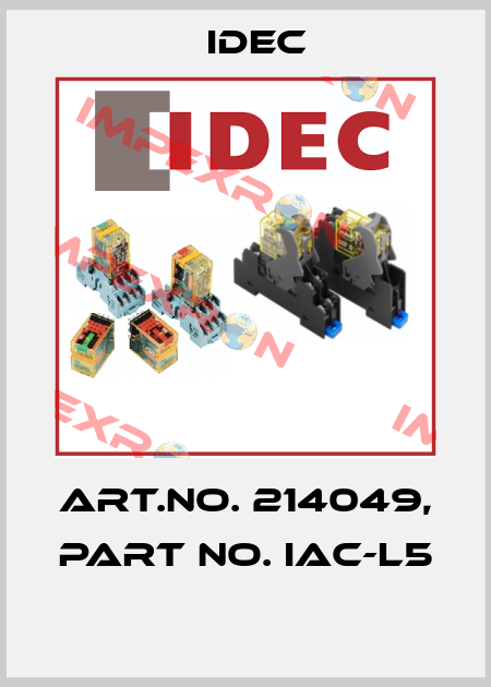 Art.No. 214049, Part No. IAC-L5  Idec