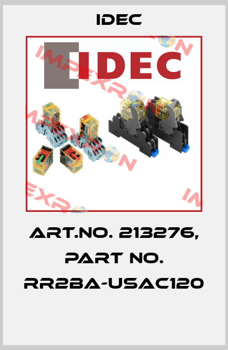 Art.No. 213276, Part No. RR2BA-USAC120  Idec
