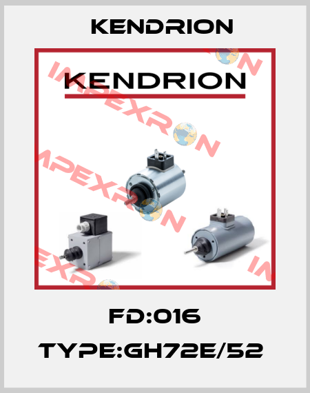 FD:016 TYPE:GH72E/52  Kendrion