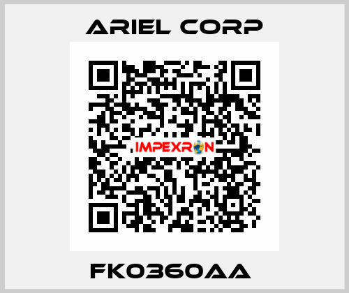 FK0360AA  Ariel Corp