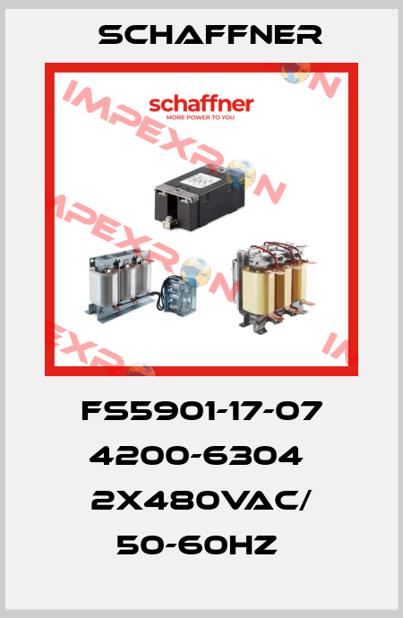 FS5901-17-07 4200-6304  2X480VAC/ 50-60HZ  Schaffner