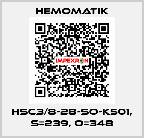 HSC3/8-28-SO-K501, S=239, O=348 Hemomatik