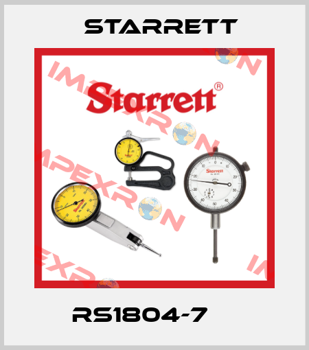 RS1804-7     Starrett