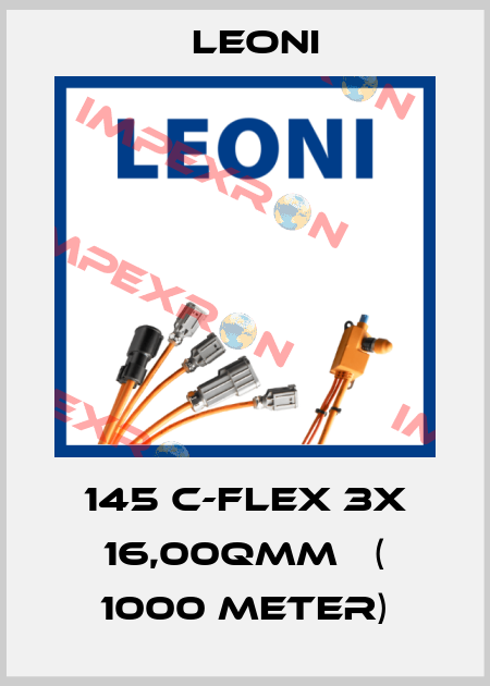 145 C-FLEX 3x 16,00qmm   ( 1000 meter) Leoni