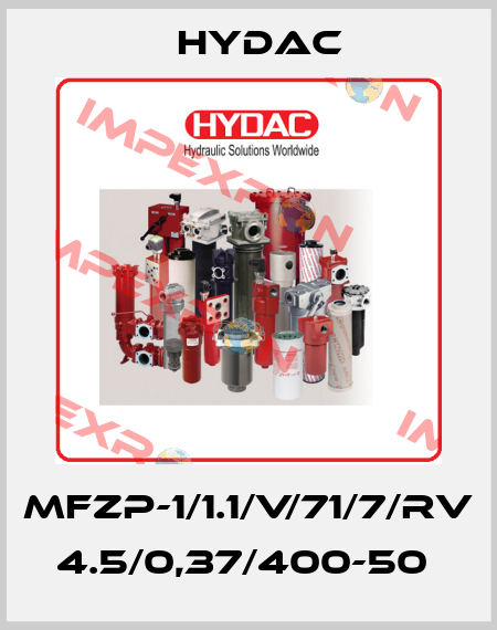 MFZP-1/1.1/V/71/7/RV  4.5/0,37/400-50  Hydac