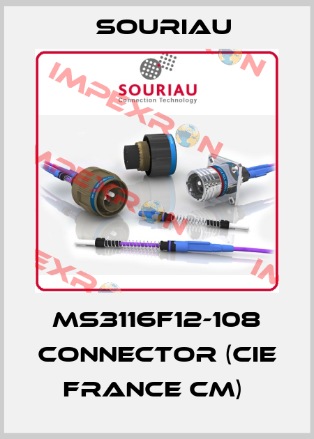 MS3116F12-108 CONNECTOR (CIE FRANCE CM)  Souriau