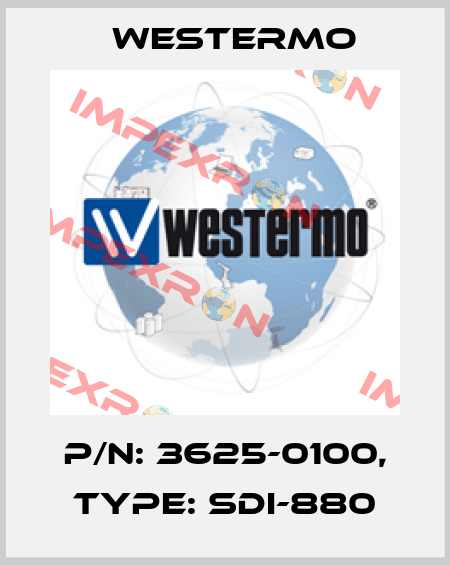 P/N: 3625-0100, Type: SDI-880 Westermo
