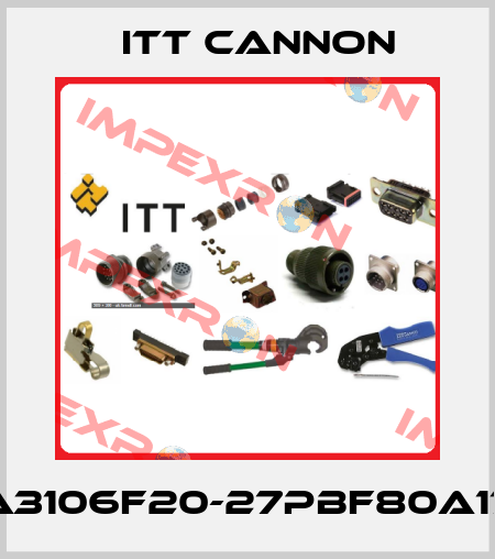 CA3106F20-27PBF80A176 Itt Cannon