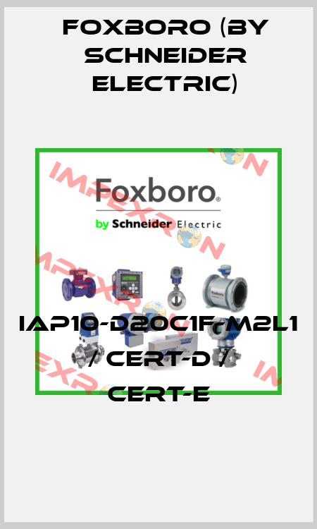 IAP10-D20C1F-M2L1 / Cert-D / Cert-E Foxboro (by Schneider Electric)
