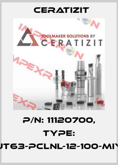 P/N: 11120700, Type: UT63-PCLNL-12-100-MIY Ceratizit