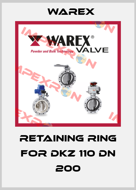Retaining ring for DKZ 110 DN 200 Warex