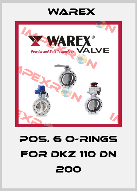 Pos. 6 O-Rings for DKZ 110 DN 200 Warex