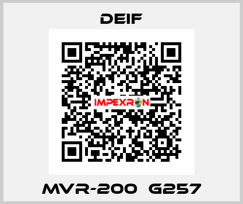 MVR-200  G257 Deif