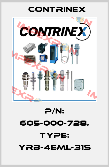 p/n: 605-000-728, Type: YRB-4EML-31S Contrinex