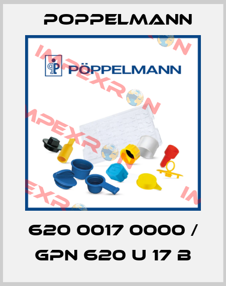 620 0017 0000 / GPN 620 U 17 B Poppelmann