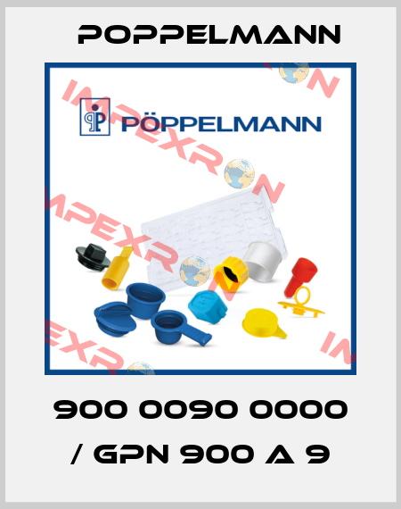 900 0090 0000 / GPN 900 A 9 Poppelmann