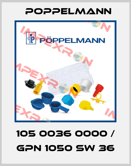 105 0036 0000 / GPN 1050 SW 36 Poppelmann