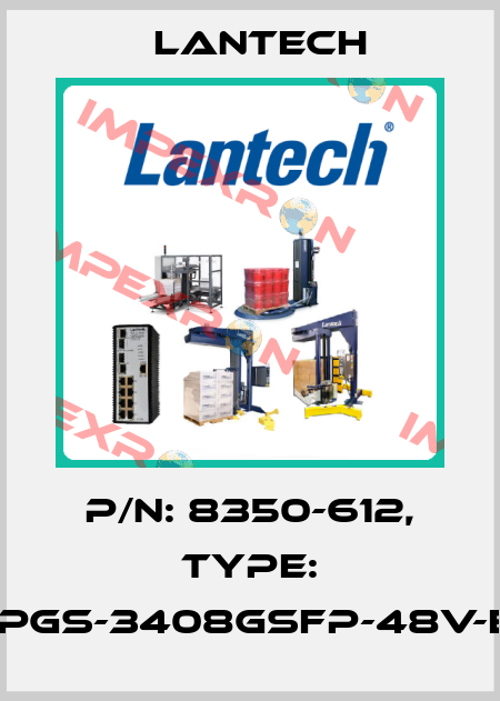 P/N: 8350-612, Type: IPGS-3408GSFP-48V-E Lantech