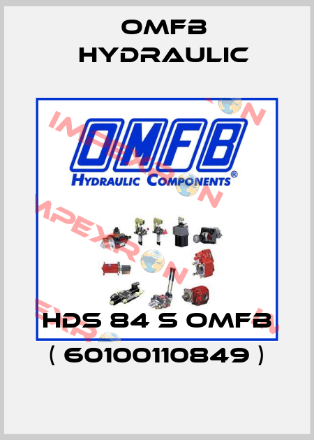 HDS 84 S OMFB ( 60100110849 ) OMFB Hydraulic