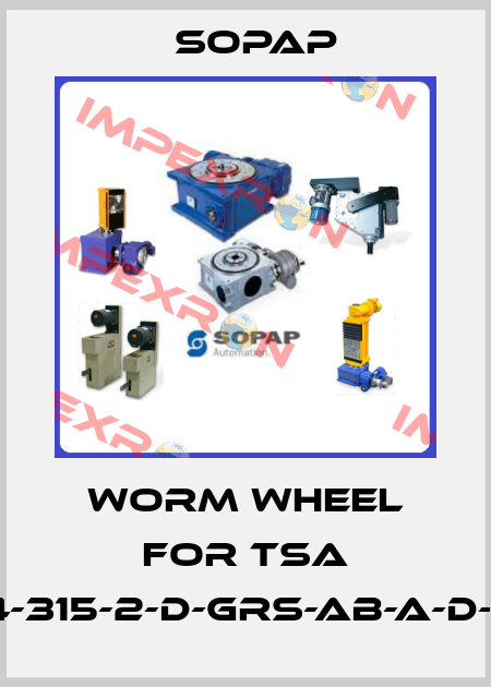 Worm wheel for TSA 200-4-315-2-D-GRS-AB-A-D-E-17-E Sopap